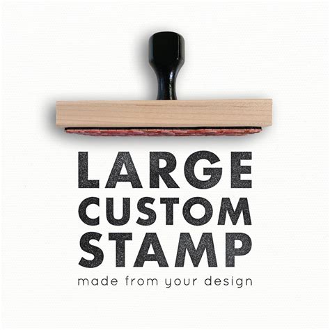 large personalised stamps for business.